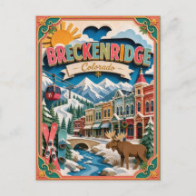 PopCut States Breckenridge Colorado Papieren Kunst