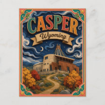 PopCut States Casper Wyoming Papieren Kunst