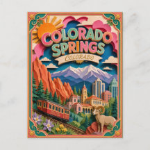 PopCut States Colorado Springs Colorado Papier Kun