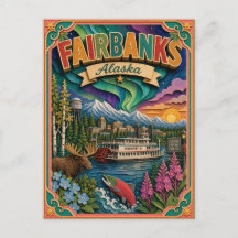 PopCut States Fairbanks Alaska Papier Kunst