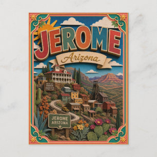 PopCut States Jerome Arizona Papieren Kunst Briefkaart