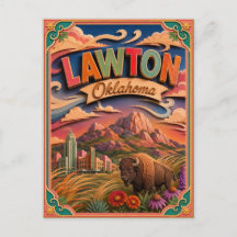 PopCut States Lawton Oklahoma Papieren Kunst