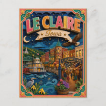 PopCut States Le Claire Iowa Papieren Kunst