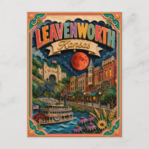 PopCut States Leavenworth Kansas Papieren Kunst