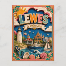 PopCut States Lewes Delaware Papieren Kunst