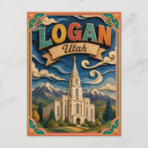 PopCut States Logan Utah Papieren Kunst