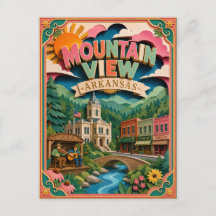 PopCut States Mountain View Arkansas Papieren Kuns