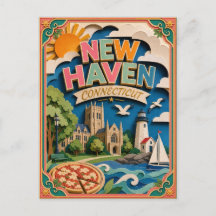 PopCut States New Haven Connecticut Papieren Kunst