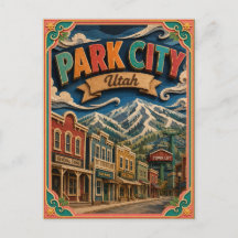PopCut States Park City Utah Papieren Kunst