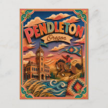 PopCut States Pendleton Oregon Papier Kunst
