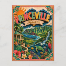 PopCut States Princeville Hawaï Papier Kunst