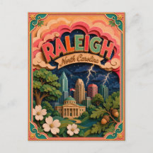 PopCut States Raleigh North Carolina Papieren Kuns