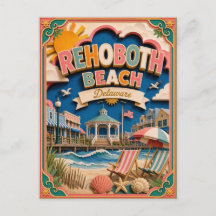PopCut States Rehoboth Beach Delaware Papierkunst