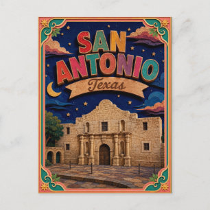 PopCut States San Antonio Texas Papieren Kunst Briefkaart