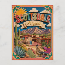 PopCut States Scottsdale Arizona Papieren Kunst
