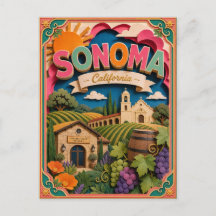 PopCut States Sonoma Californië Papier Kunst