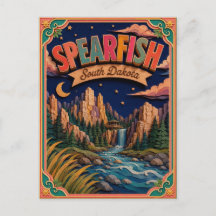 PopCut States Spearfish South Dakota Papieren Kuns