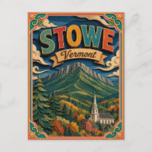PopCut States Stowe Vermont Papieren Kunst