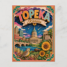 PopCut States Topeka Kansas Papieren Kunst