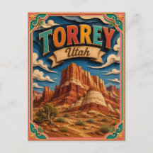 PopCut States Torrey Utah Papieren Kunst