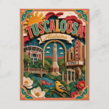 PopCut States Tuscaloosa Alabama Papier Kunst