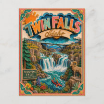 PopCut States Twin Falls Idaho Papieren Kunst