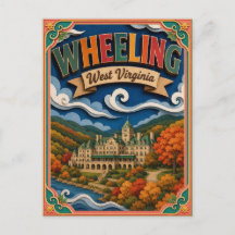 PopCut States Wheeling West Virginia Papieren Kuns