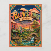 PopCut States Yellow Springs Ohio Papieren Kunst