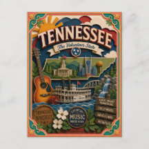 PopCut Tennessee Kleurrijke 3D-papierkunst