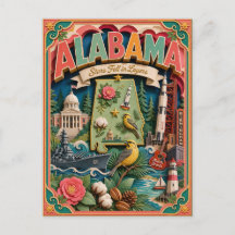 PopCut Toestanden Alabama Kleurrijke 3D Papier Kun