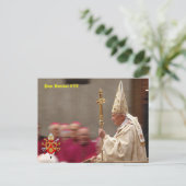 Pope Benedict XVI Briefkaart (Staand voorkant)