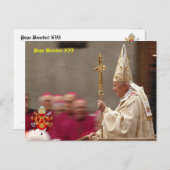 Pope Benedict XVI Briefkaart (Voorkant / Achterkant)