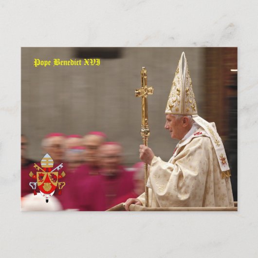 Pope Benedict XVI Briefkaart (Voorkant)