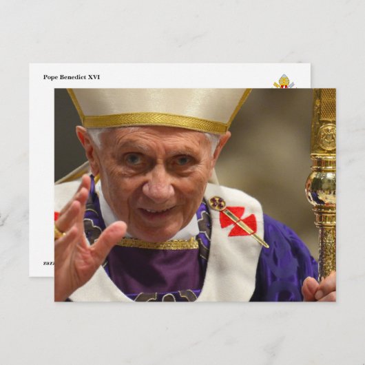 Pope Benedict XVI Briefkaart (Voorkant / Achterkant)