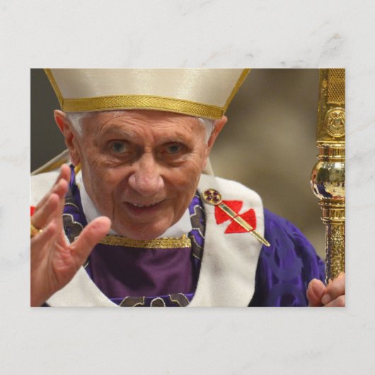 Pope Benedict XVI Briefkaart (Voorkant)
