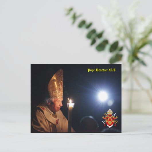 Pope Benedict XVI Briefkaart (Staand voorkant)
