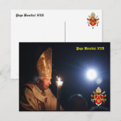 Pope Benedict XVI Briefkaart (Voorkant / Achterkant)