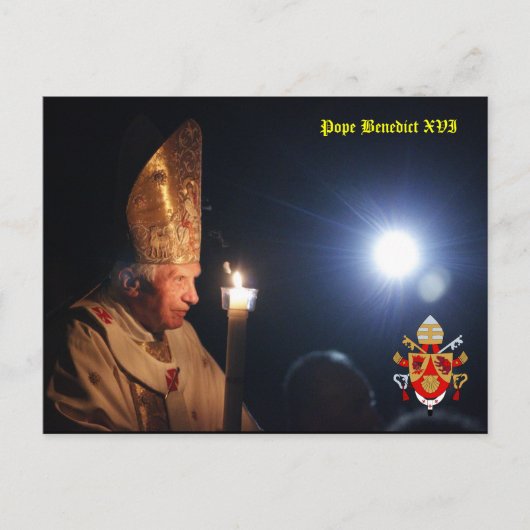 Pope Benedict XVI Briefkaart (Voorkant)