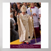 Pope Benedict XVI - Bronx NY GDeAcosta Portret Poster (Voorkant)