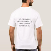 POPE BENEDICT XVI CATHOLIC INTROIBO AD ALTARE DEI T-SHIRT (Achterkant)