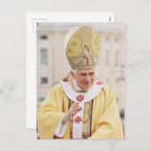 Pope Benedict XVI Feestdagenkaart (Voorkant / Achterkant)