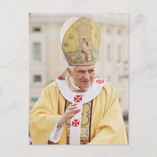 Pope Benedict XVI Feestdagenkaart (Voorkant)