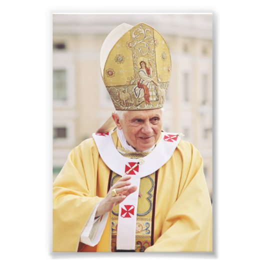 Pope Benedict XVI Foto Afdruk (Voorkant)