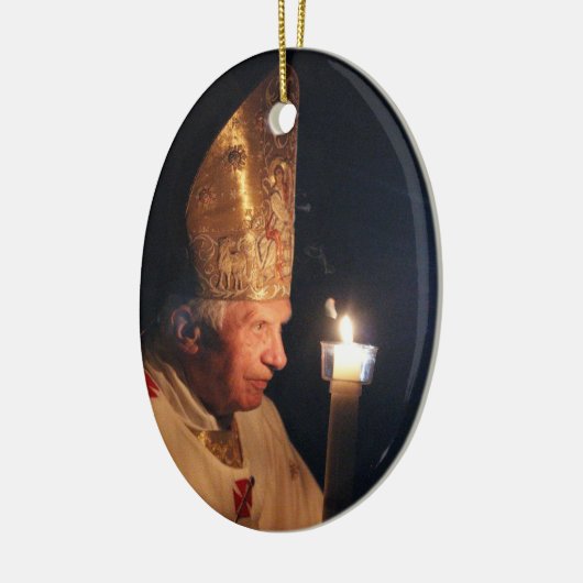 Pope Benedict XVI Keramisch Ornament (Links)