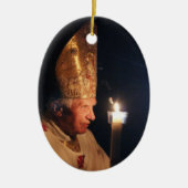 Pope Benedict XVI Keramisch Ornament (Voorkant)