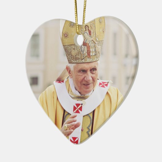Pope Benedict XVI Keramisch Ornament (Links)