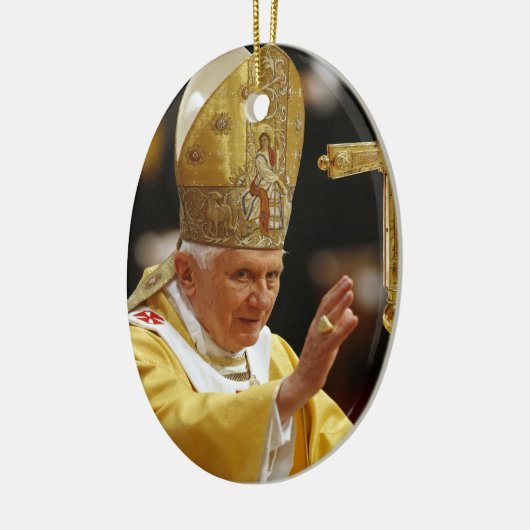 Pope Benedict XVI Keramisch Ornament (Links)