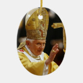 Pope Benedict XVI Keramisch Ornament (Voorkant)