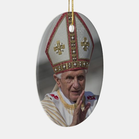 Pope Benedict XVI Keramisch Ornament (Rechts)
