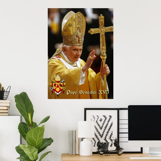 Pope Benedict XVI Poster (Thuiskantoor)